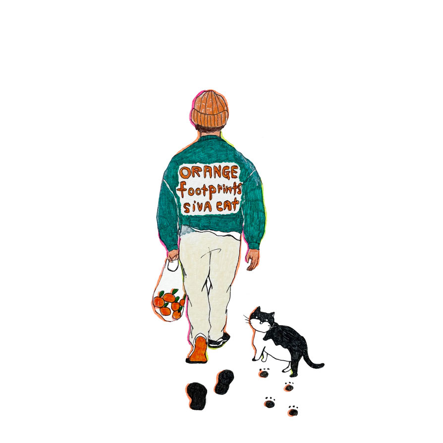 オレンジ足跡ジャケット画像
